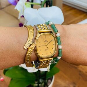 Omega De Ville 31mm, 18k stainless steel Swiss made.